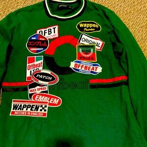 OffBeats Race Car Patch Sweater